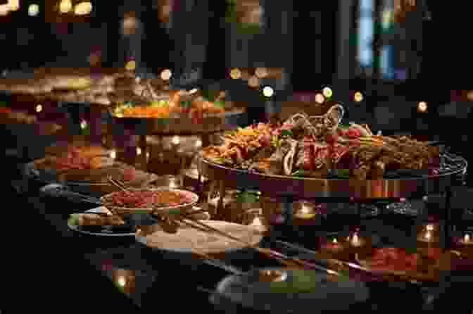 A Long Banquet Table Laden With An Array Of Dishes And Drinks Food Feast In Tudor England (Food Feasts)