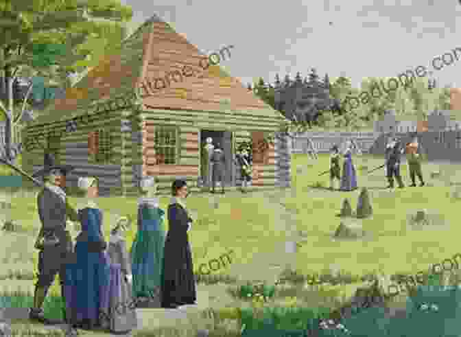 A Painting Of A Puritan City With Wooden Houses And A Church Steeple City On A Hill: Urban Idealism In America From The Puritans To The Present