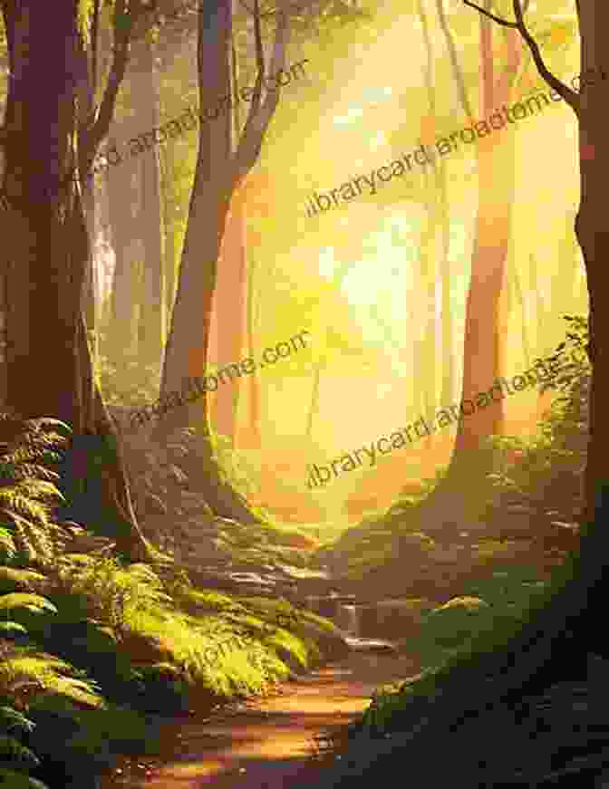 A Verdant Forest Path, Bathed In Golden Sunlight, Symbolizing The Connection With Nature An Invitation To Celtic Wisdom: A Little Guide To Mystery Spirit And Compassion