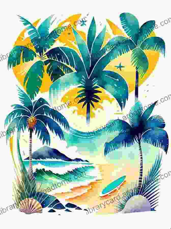 A Vibrant Illustration Of A Coconut On A Sandy Beach, Evoking A Sense Of Tropical Serenity The Little Coconut Alicia L Anderson