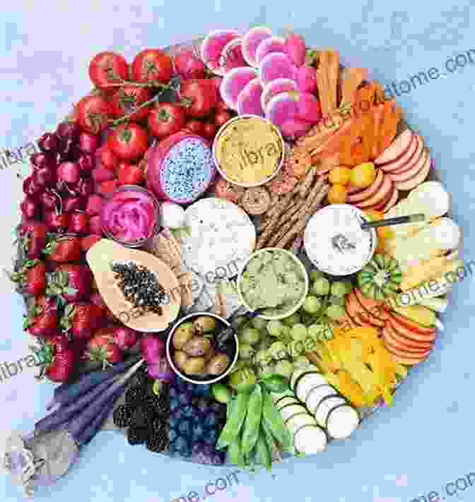 A Vibrant Plate Of Colorful Fruits, Vegetables, And Whole Grains The Vibrant Life: Eat Well Be Well