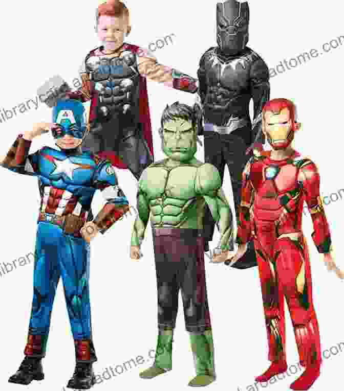 Children Dressed As Avengers Characters, Posing And Smiling Avengerworld: The Avengers In Our Lives