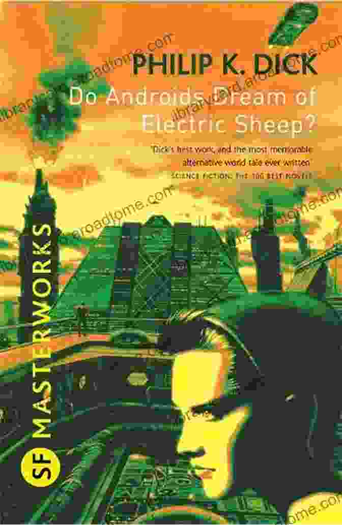 Do Androids Dream Of Electric Sheep? Novel Cover With A Man Standing In A Futuristic Cityscape Focus On: 100 Most Popular American Science Fiction Novels: The Expanse (novel Series) Atlas Shrugged Divergent Trilogy Ready Player One The Maze Runner Wakes Neuromancer Divergent (novel) Etc