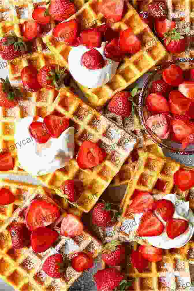 Fluffy Keto Waffles Topped With Berries And Whipped Cream Keto Bread Cookbook: Easy Recipes For Keto Breads Keto Bagels Keto Pancakes Keto Waffles Keto Pizza Pie Crusts Keto Crackers Breadsticks