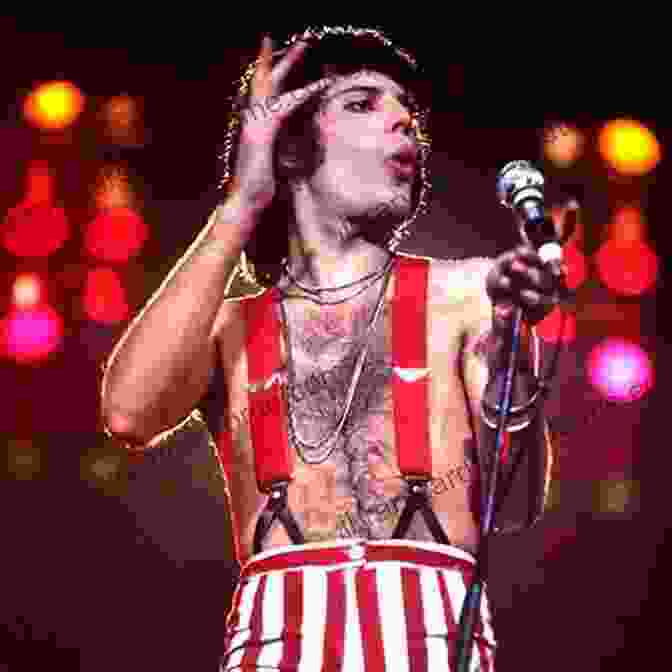 Freddie Mercury Showcasing His Unique And Flamboyant Fashion Sense, A Reflection Of His Artistic Persona Freddie Mercury: An Illustrated Life