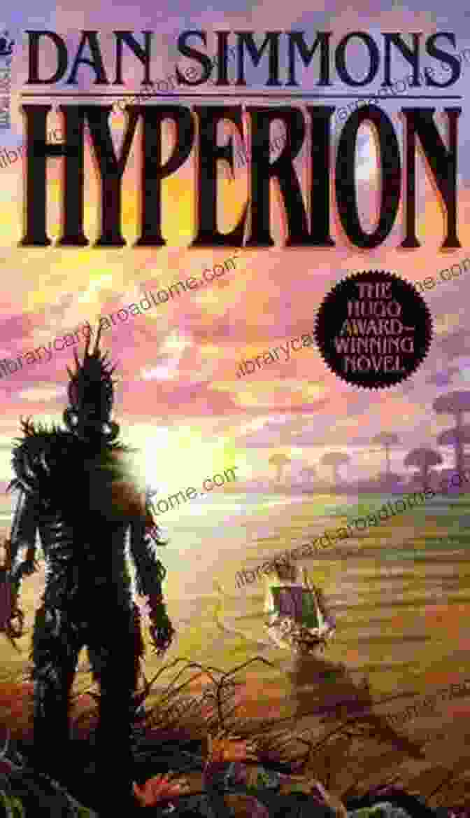 Hyperion Novel Cover With A Group Of Travelers Walking Through A Forest Focus On: 100 Most Popular American Science Fiction Novels: The Expanse (novel Series) Atlas Shrugged Divergent Trilogy Ready Player One The Maze Runner Wakes Neuromancer Divergent (novel) Etc