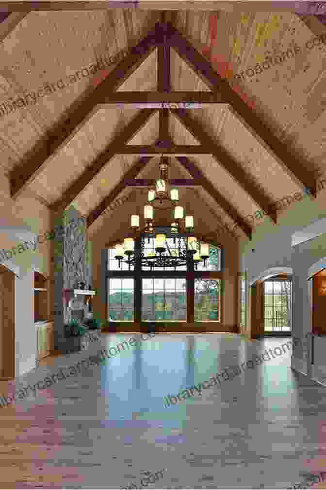 Interior Of A Timber Framed Building, Revealing Its Exposed Wooden Beams, Vaulted Ceilings, And Warm, Inviting Ambiance. Timber Framed Buildings (Shire Library) Richard Hayman