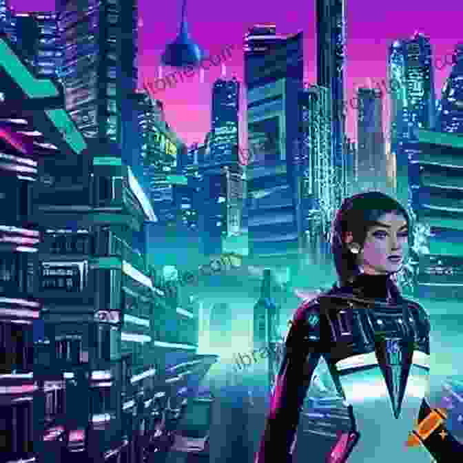 Neuromancer Novel Cover With A Neon Lit Cityscape And A Cybernetic Figure Focus On: 100 Most Popular American Science Fiction Novels: The Expanse (novel Series) Atlas Shrugged Divergent Trilogy Ready Player One The Maze Runner Wakes Neuromancer Divergent (novel) Etc