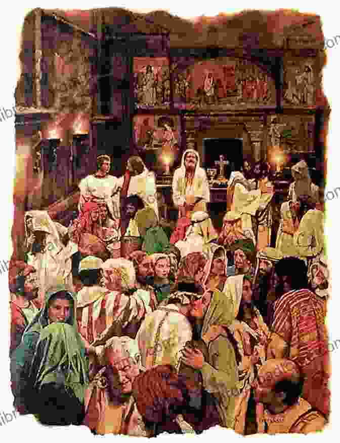 Painting Depicting The Early Christian Church Gathering In A Communal Setting Life And Times Of Jesus The Messiah