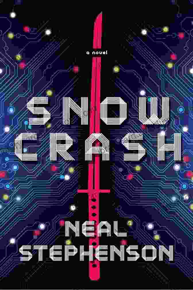 Snow Crash Novel Cover With A Futuristic Cityscape And A Samurai Warrior Focus On: 100 Most Popular American Science Fiction Novels: The Expanse (novel Series) Atlas Shrugged Divergent Trilogy Ready Player One The Maze Runner Wakes Neuromancer Divergent (novel) Etc