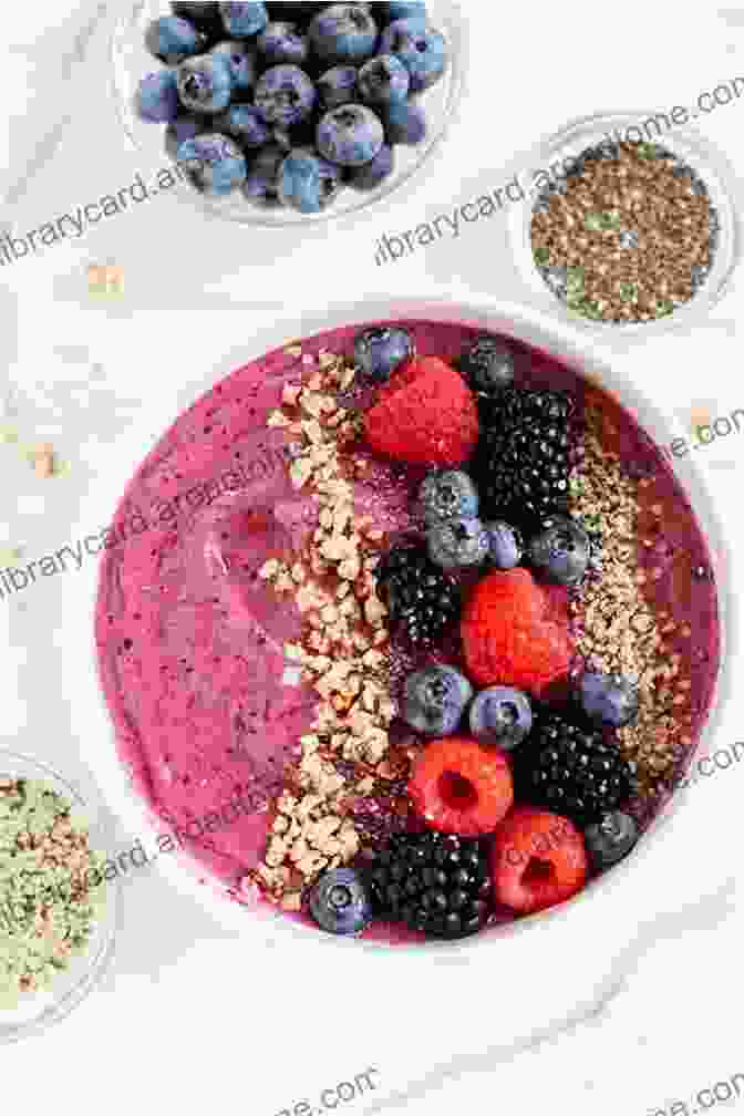 Vibrant Smoothie Bowl With Berries And Granola Diabetes: The Raw Food Diet For Diabetes Reversal (Holistic Health For Life: Raw Foods Disease Prevention Weight Loss And Recipe Books)