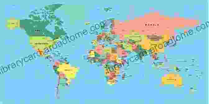 World Map Showing The Locations Of Various Countries And Their Capitals What Is The Capital Of?